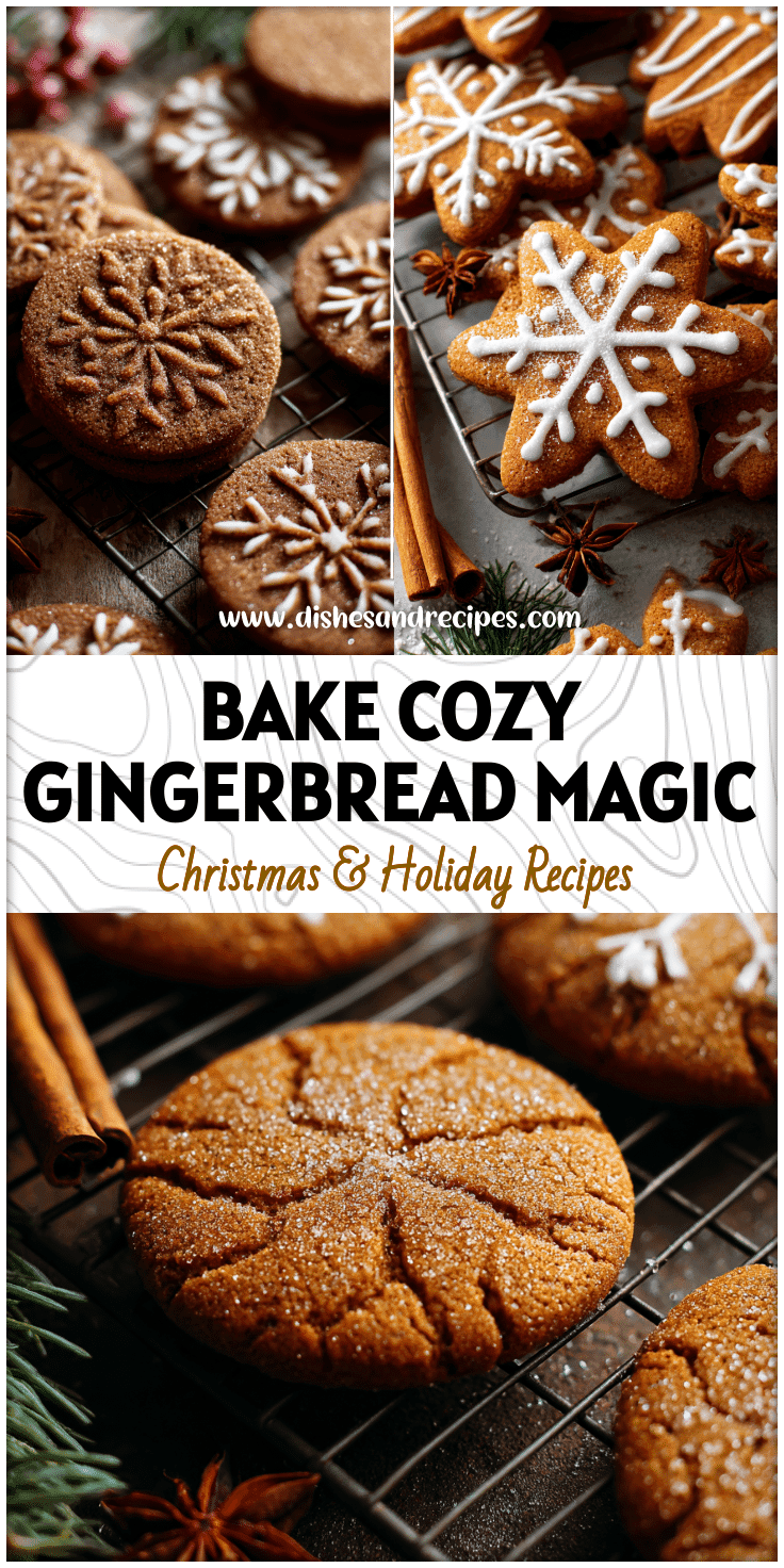 Cozy Gingerbread Sugar Cookies